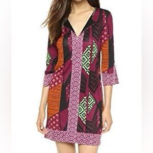 DVF Tribal Silk Tunic Dress
